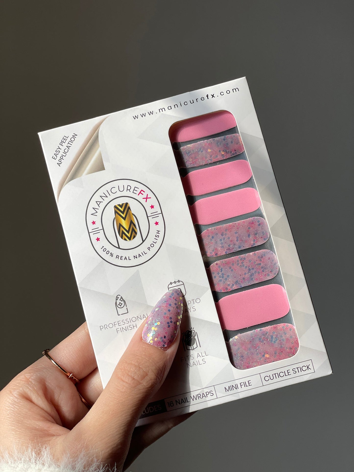 Pink Confetti - Nail Wraps (Standard)