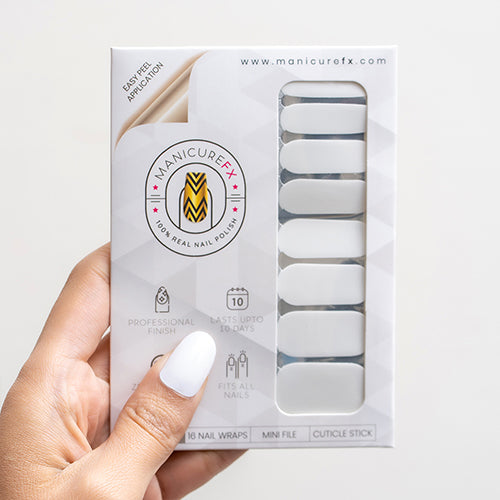 White Color Nails - Lonsdaleite Dıamond - Nail Wraps (Standard)