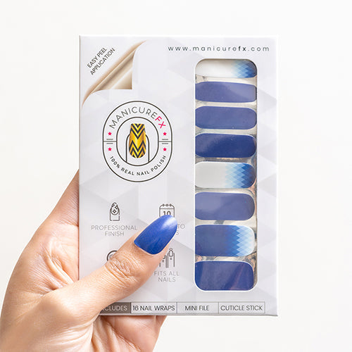 Blue Nail Designs - Marina Mirage - Nail Wraps (Standard)