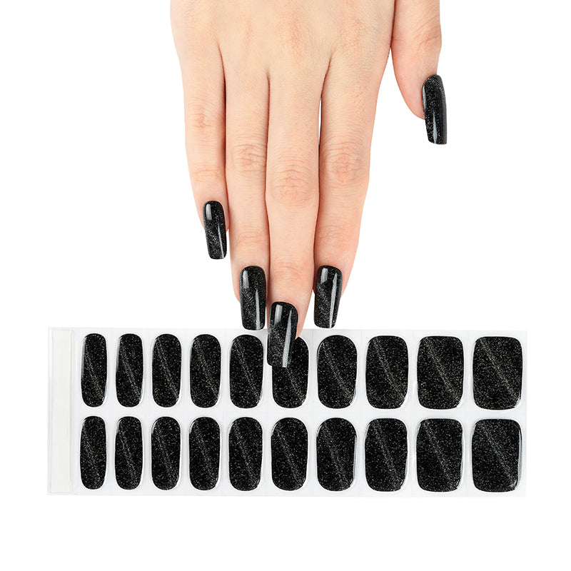 Black Cat Eye - GEL Nail Wraps