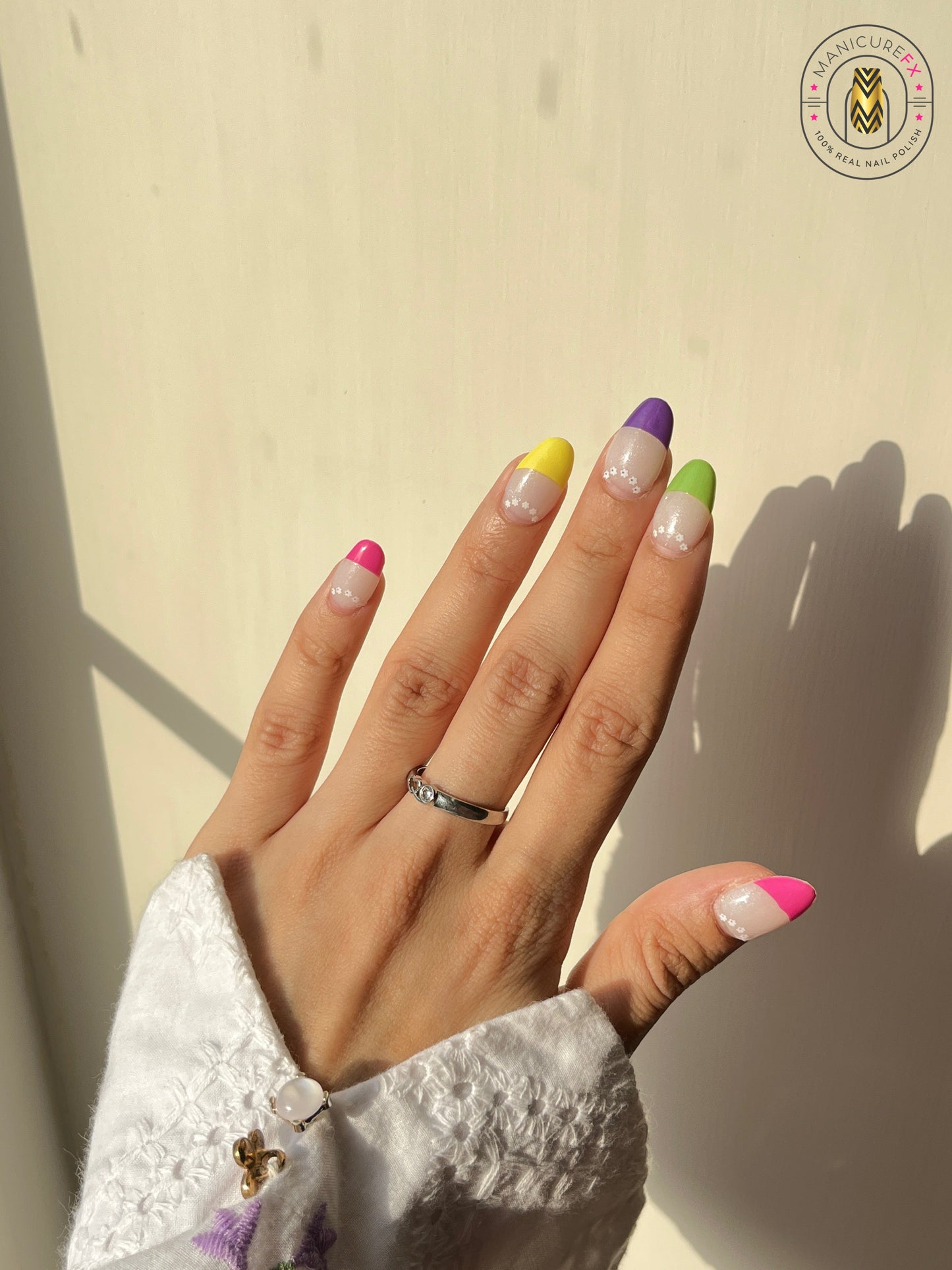 Prismatic French Tips - Nail Wraps (Standard)